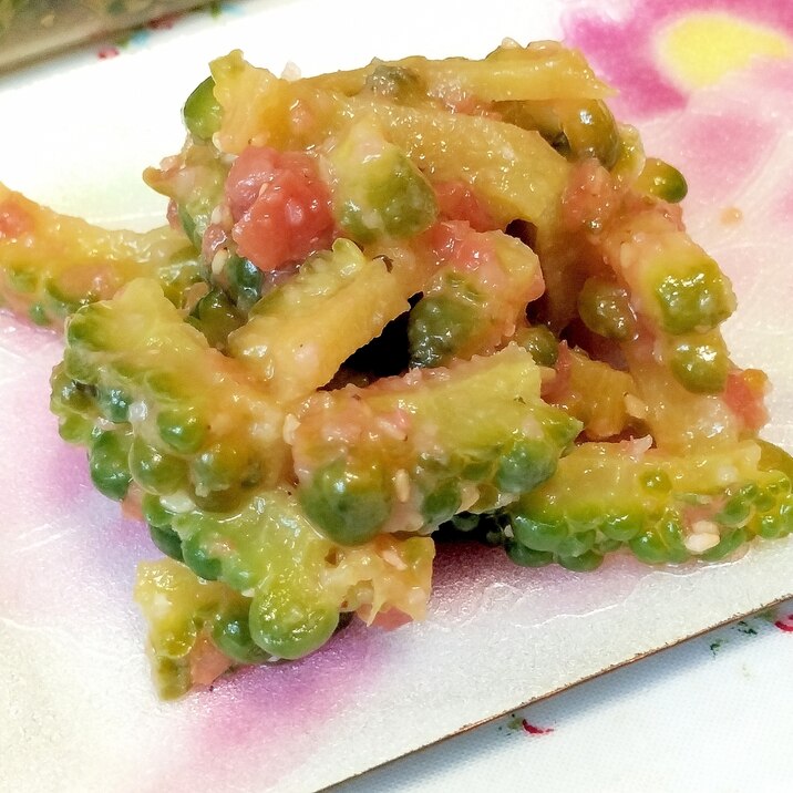 レンジで簡単作り置き♪ゴーヤの梅にんにく和え
